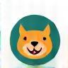 Small icon representing a happy animal